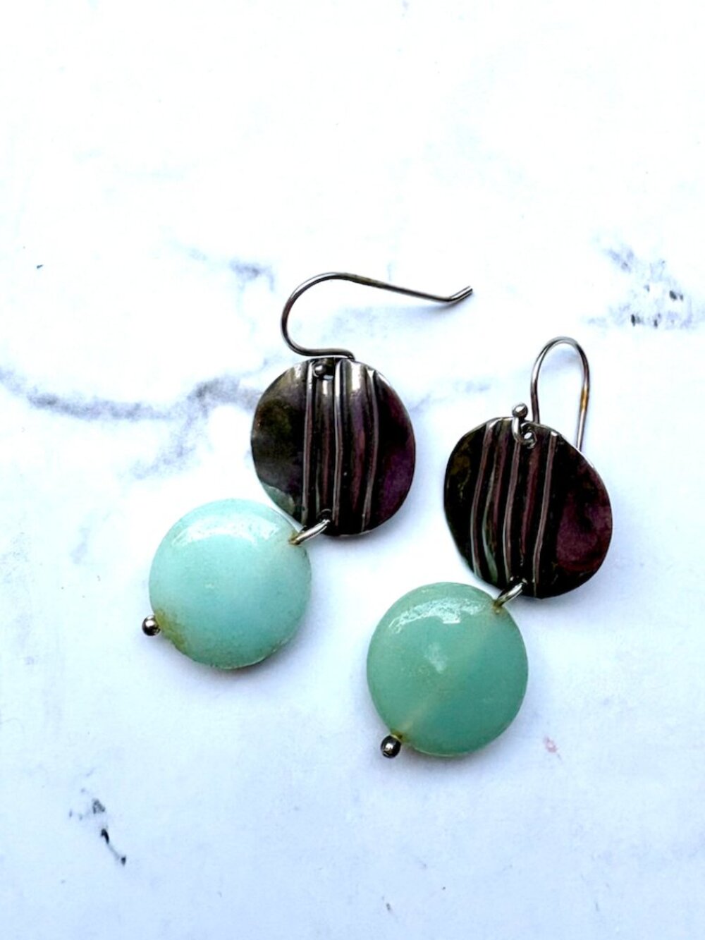 Vintage Silpada Blue and Silver Dangling Earrings